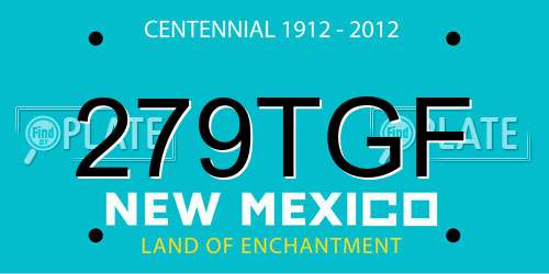 279TGF New Mexico License Plate