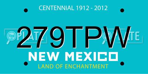 279TPW New Mexico License Plate
