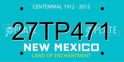 27TP471 New Mexico License Plate