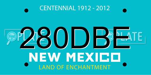 280DBE New Mexico License Plate