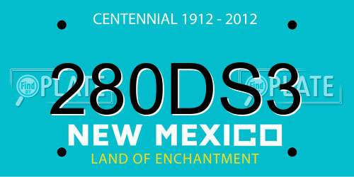 280DS3 New Mexico License Plate
