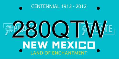 280QTW New Mexico License Plate
