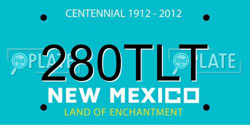280TLT New Mexico License Plate