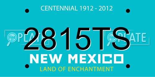 2815TS New Mexico License Plate