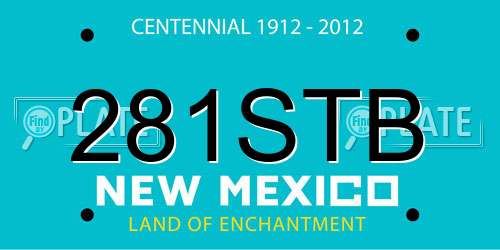 281STB New Mexico License Plate