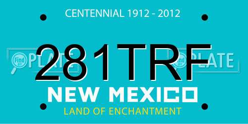 281TRF New Mexico License Plate