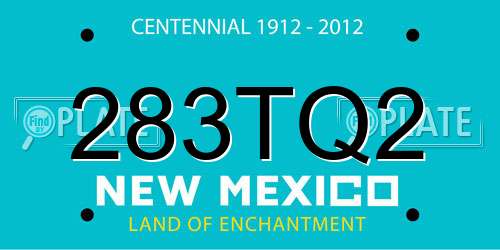 283TQ2 New Mexico License Plate