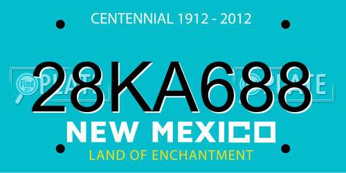 28KA688 New Mexico License Plate