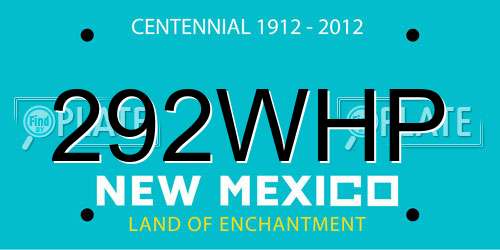 292WHP New Mexico License Plate