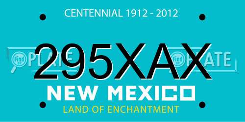 295XAX New Mexico License Plate