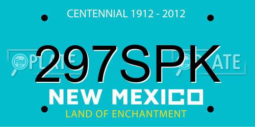 297SPK New Mexico License Plate