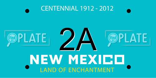 2A New Mexico License Plate