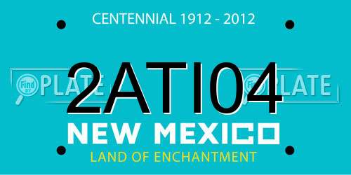 2ATI04 New Mexico License Plate