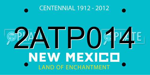 2ATP014 New Mexico License Plate