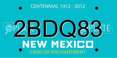 2BDQ83 New Mexico License Plate
