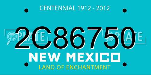 2C86750 New Mexico License Plate