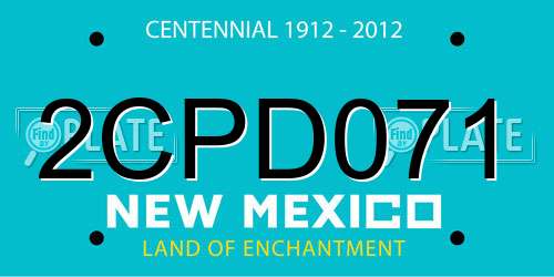 2CPD071 New Mexico License Plate