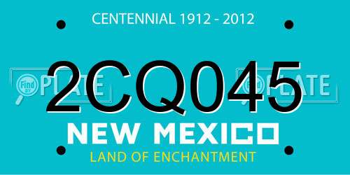 2CQ045 New Mexico License Plate
