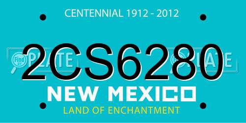 2CS6280 New Mexico License Plate