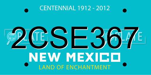 2CSE367 New Mexico License Plate
