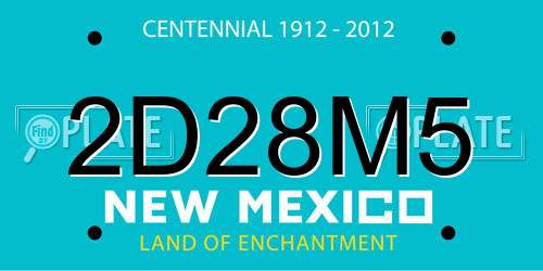 2D28M5 New Mexico License Plate