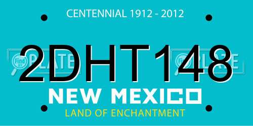 2DHT148 New Mexico License Plate