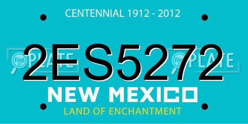 2ES5272 New Mexico License Plate