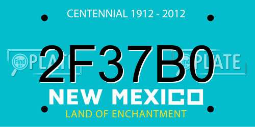 2F37B0 New Mexico License Plate