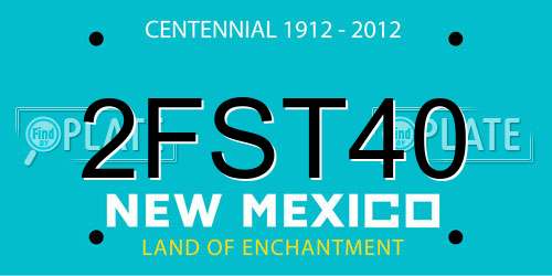 2FST40 New Mexico License Plate