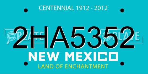 2HA5352 New Mexico License Plate