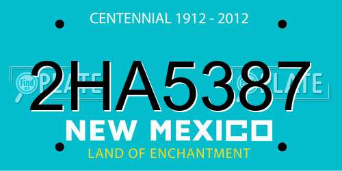 2HA5387 New Mexico License Plate
