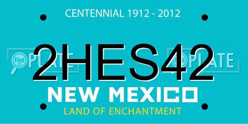 2HES42 New Mexico License Plate