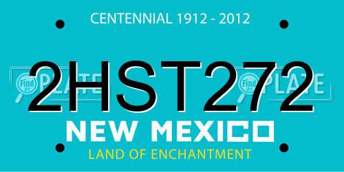 2HST272 New Mexico License Plate