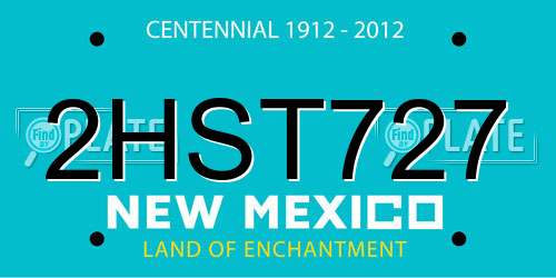 2HST727 New Mexico License Plate