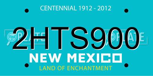 2HTS900 New Mexico License Plate