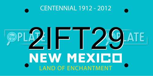 2IFT29 New Mexico License Plate