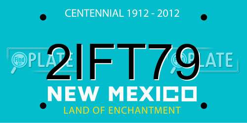 2IFT79 New Mexico License Plate