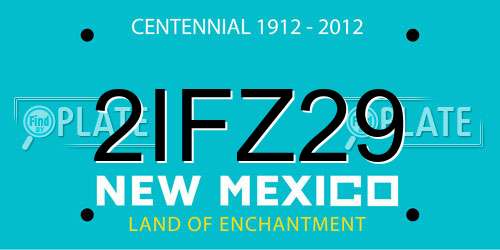 2IFZ29 New Mexico License Plate
