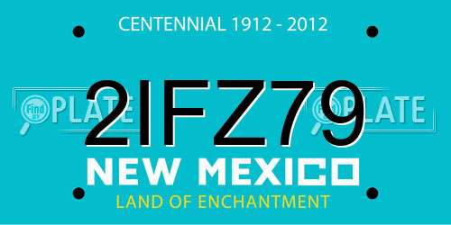 2IFZ79 New Mexico License Plate