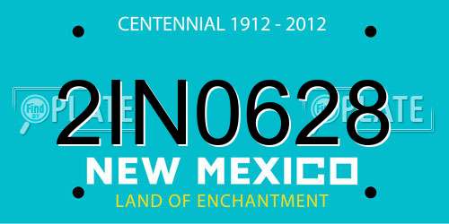 2IN0628 New Mexico License Plate