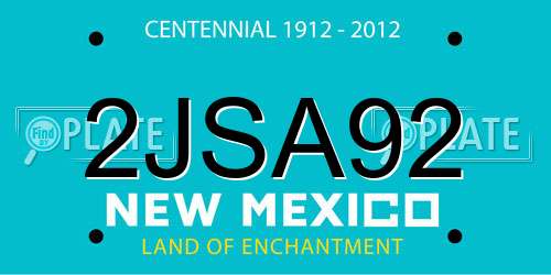 2JSA92 New Mexico License Plate