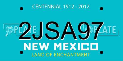 2JSA97 New Mexico License Plate