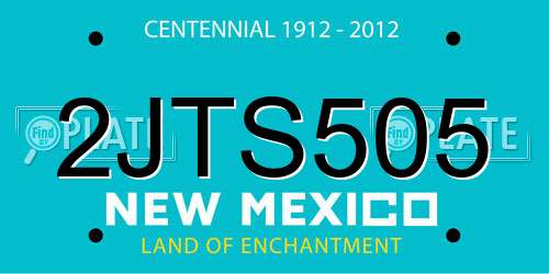 2JTS505 New Mexico License Plate