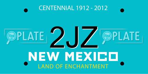 2JZ New Mexico License Plate
