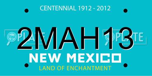 2MAH13 New Mexico License Plate