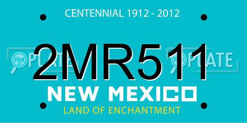2MR511 New Mexico License Plate