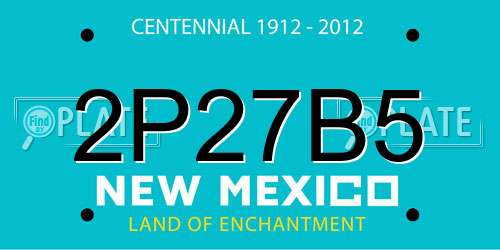 2P27B5 New Mexico License Plate