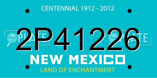 2P41226 New Mexico License Plate