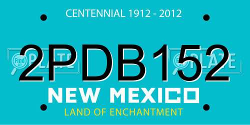 2PDB152 New Mexico License Plate