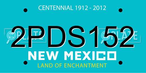2PDS152 New Mexico License Plate